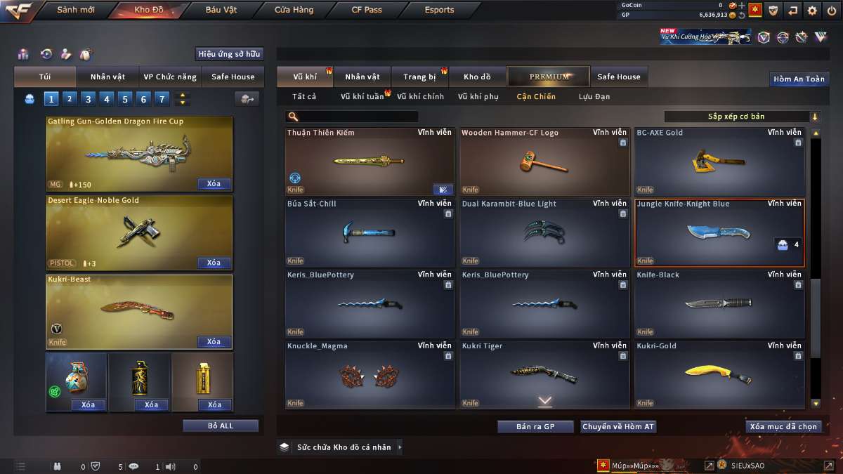 shop acc cf uy tin gia re